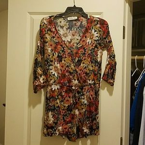 Floral romper size small